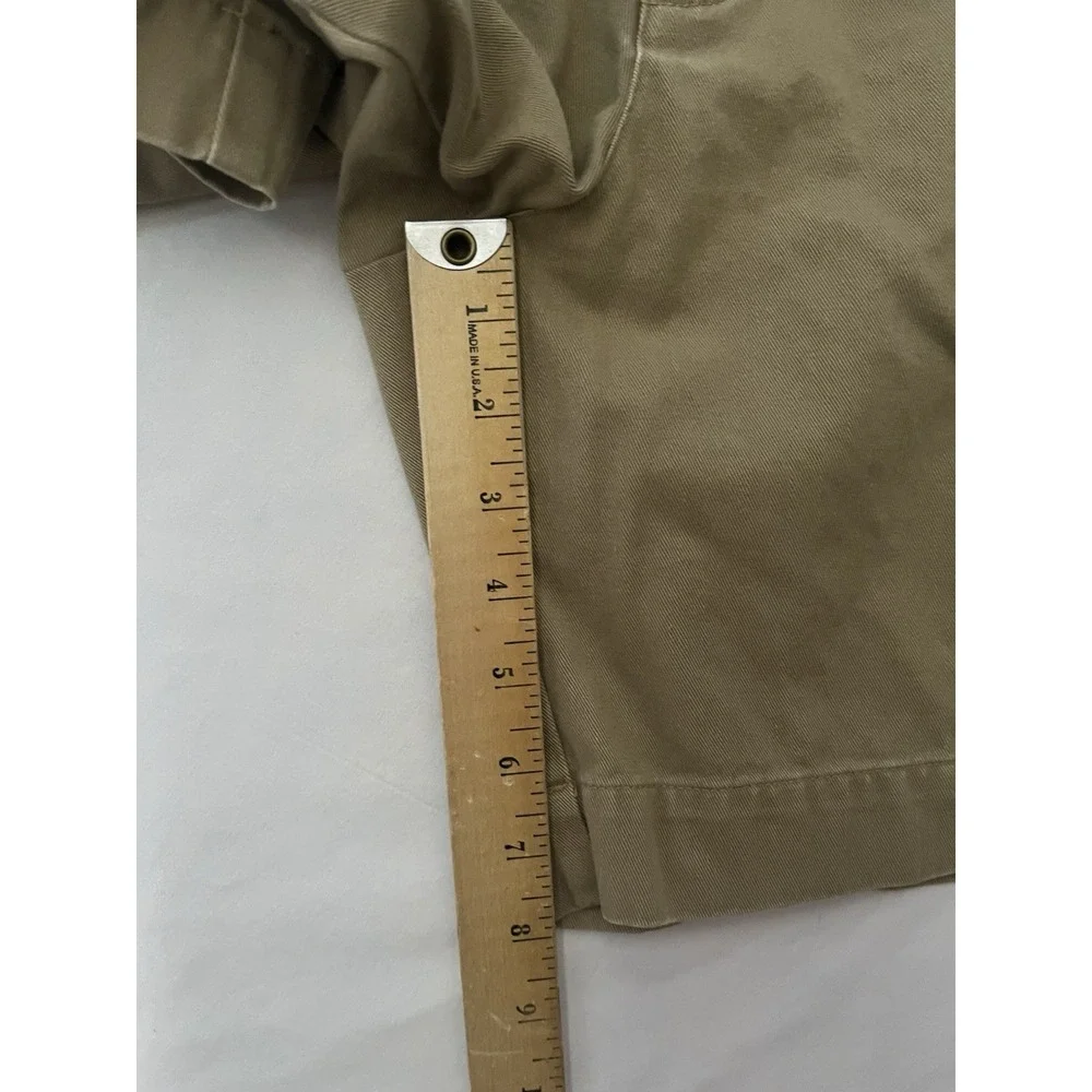 Vintage Polo Ralph Lauren Philip Chino Shorts Men's 36 Beige Flat Front Cotton